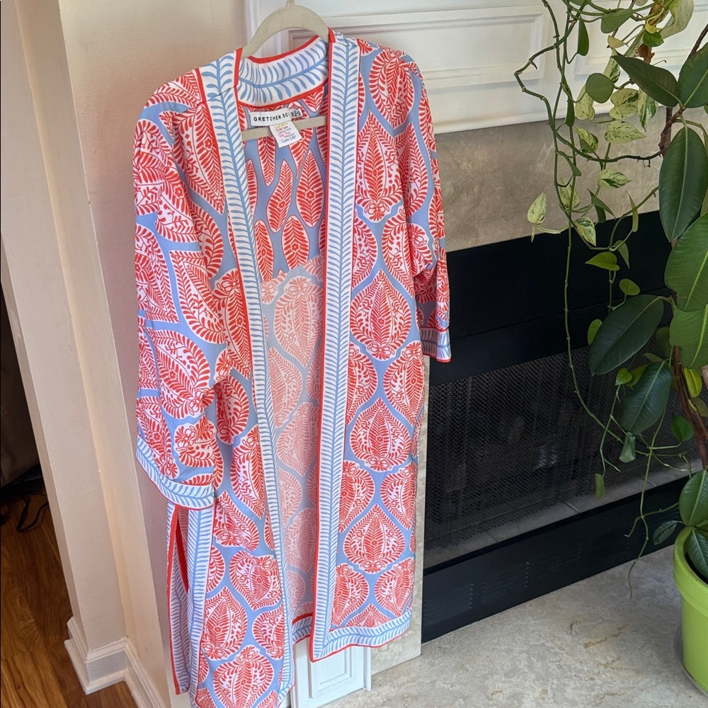 Gretchen Scott Designs Red and Blue Cape